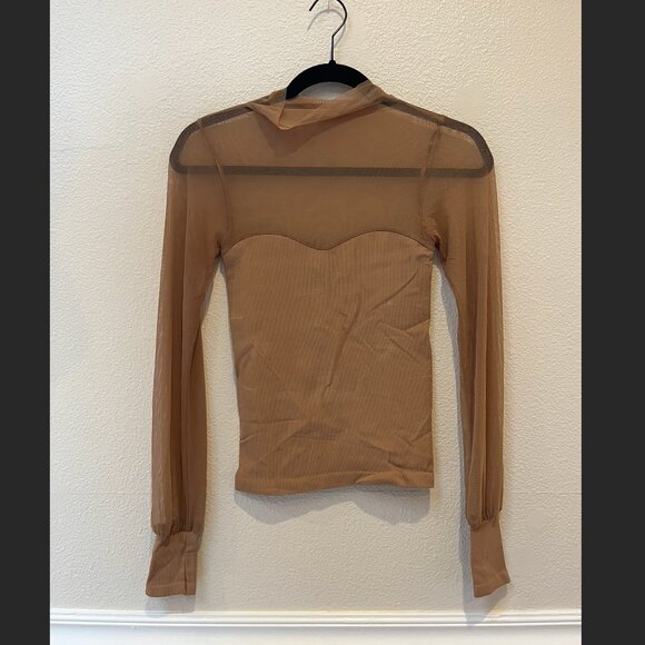 FREE PEOPLE Sheer Mesh Top - Picture 1 of 4